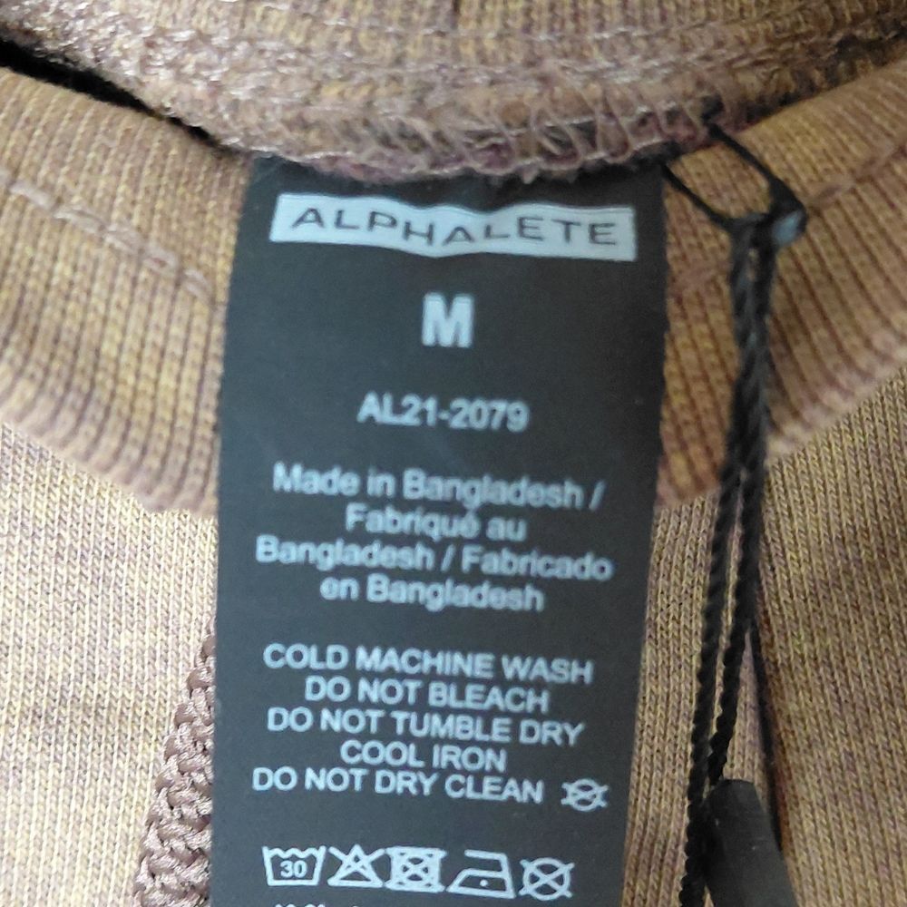 NEW Alphalete Essential Jogger Brown Tie Dye Medium NWT - Picture 5 of 8